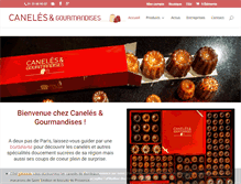 Tablet Screenshot of caneles-paris.com